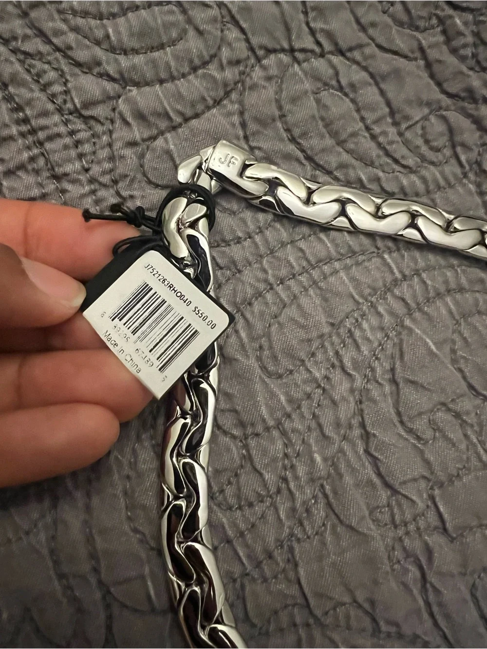 NWT Jennifer Fisher Tribeca Silver Chain Necklace - Bold Link Statement - Picture 2 of 6